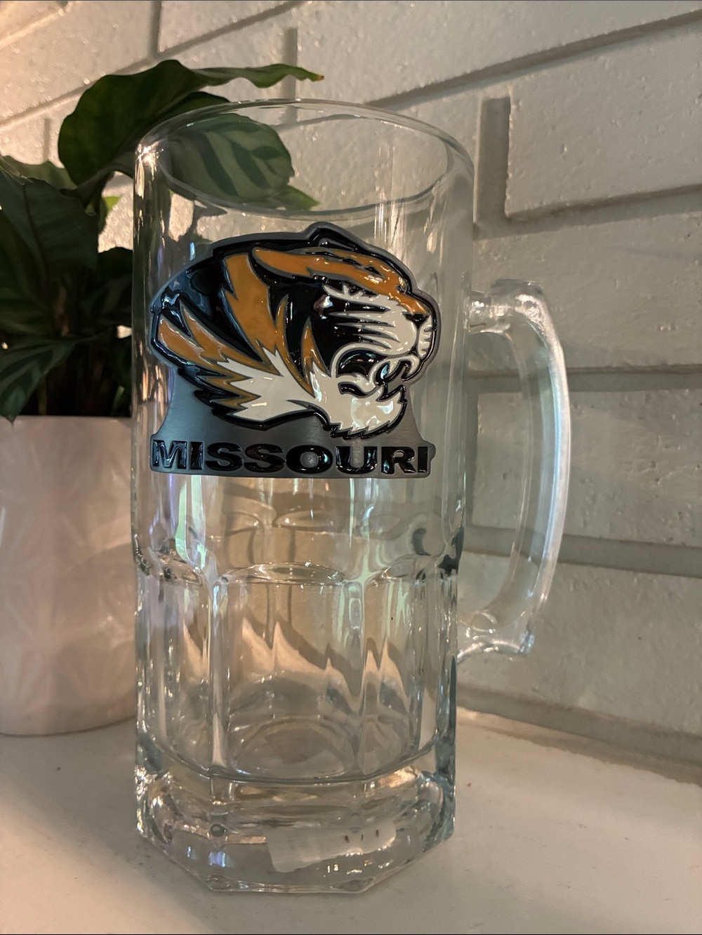 Missouri Tigers Glass Beer Mug